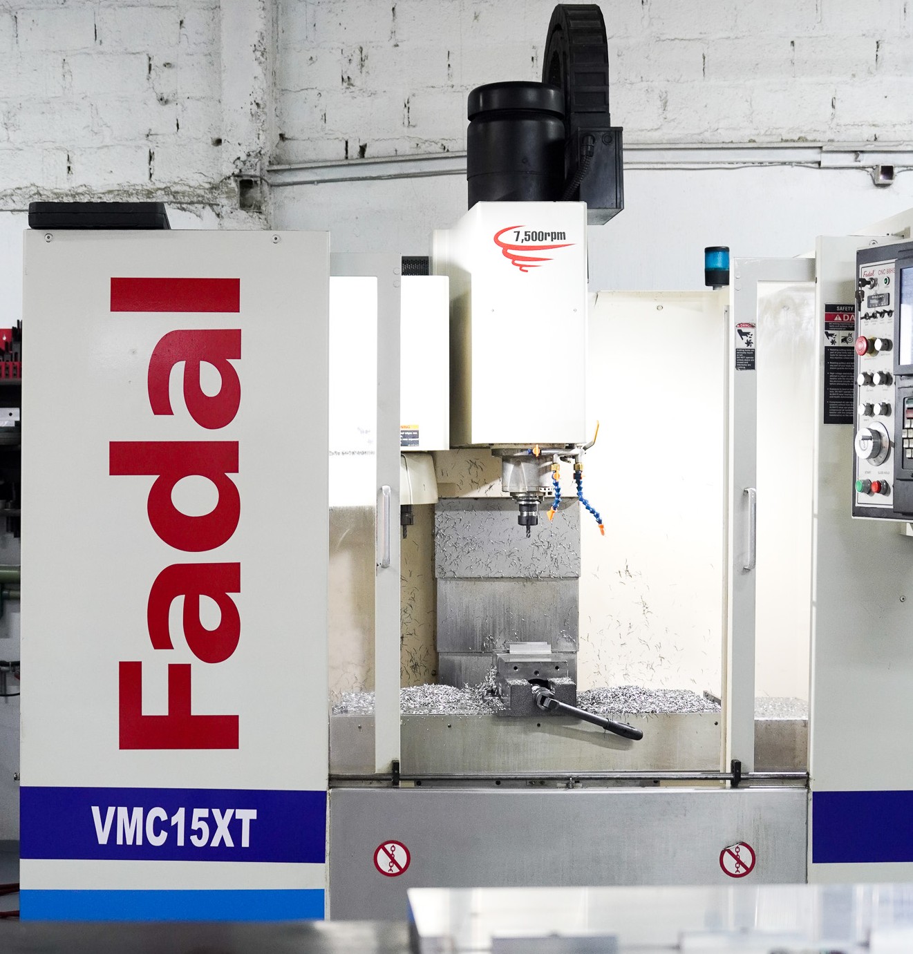Fadal 30160 CNC machine for aluminum and plastics.